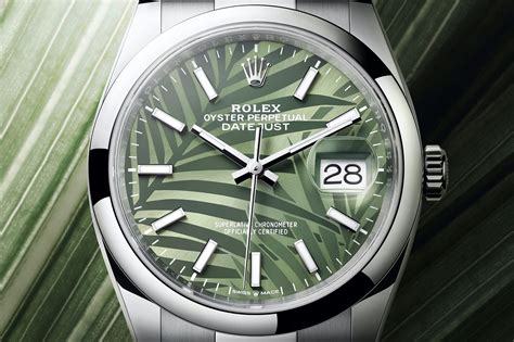 palm face rolex|Rolex palm motif.